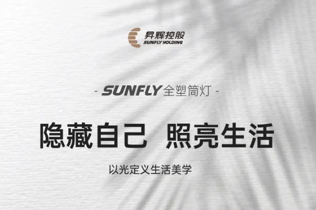 SUNFLY全塑筒灯丨隐藏自己，照亮生活，以光定义生活美学
